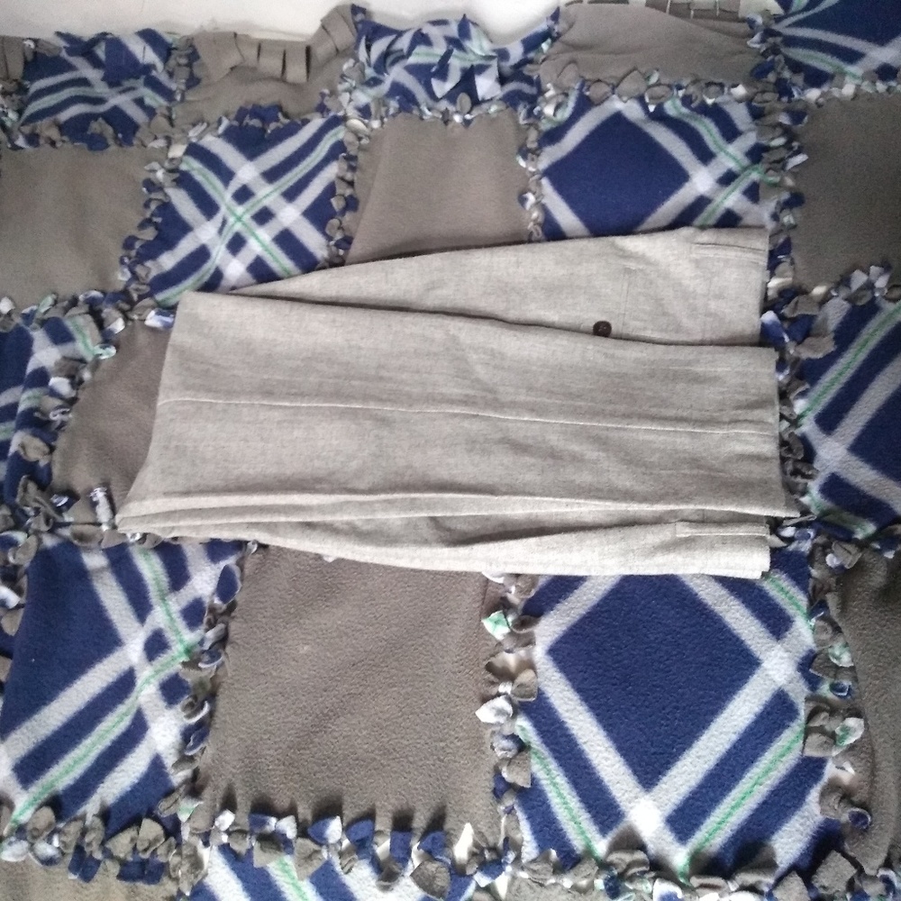 J Crew Slim Fit Grey Wool Pleated Dress Pants